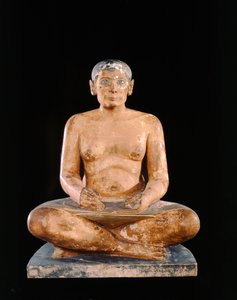 Hurkende Schrijver Beeld, uit Saqqara, Oude Rijk